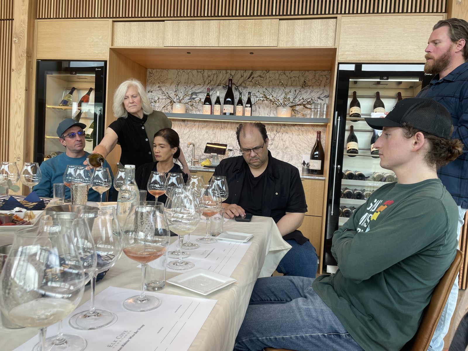 A guided tasting in the Willamette Valley.